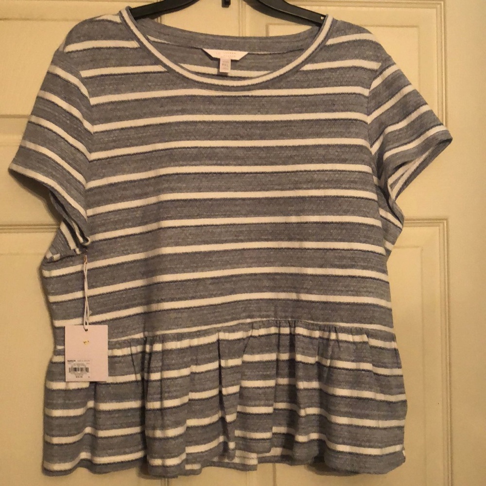Lauren Conrad Ruffled T-shirt